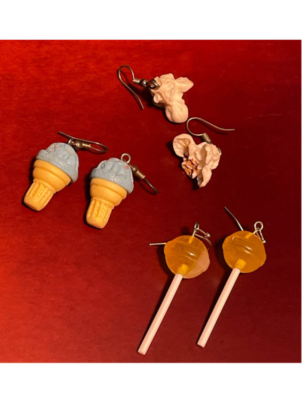 Handcrafted Unbranded Food Theme Earrings